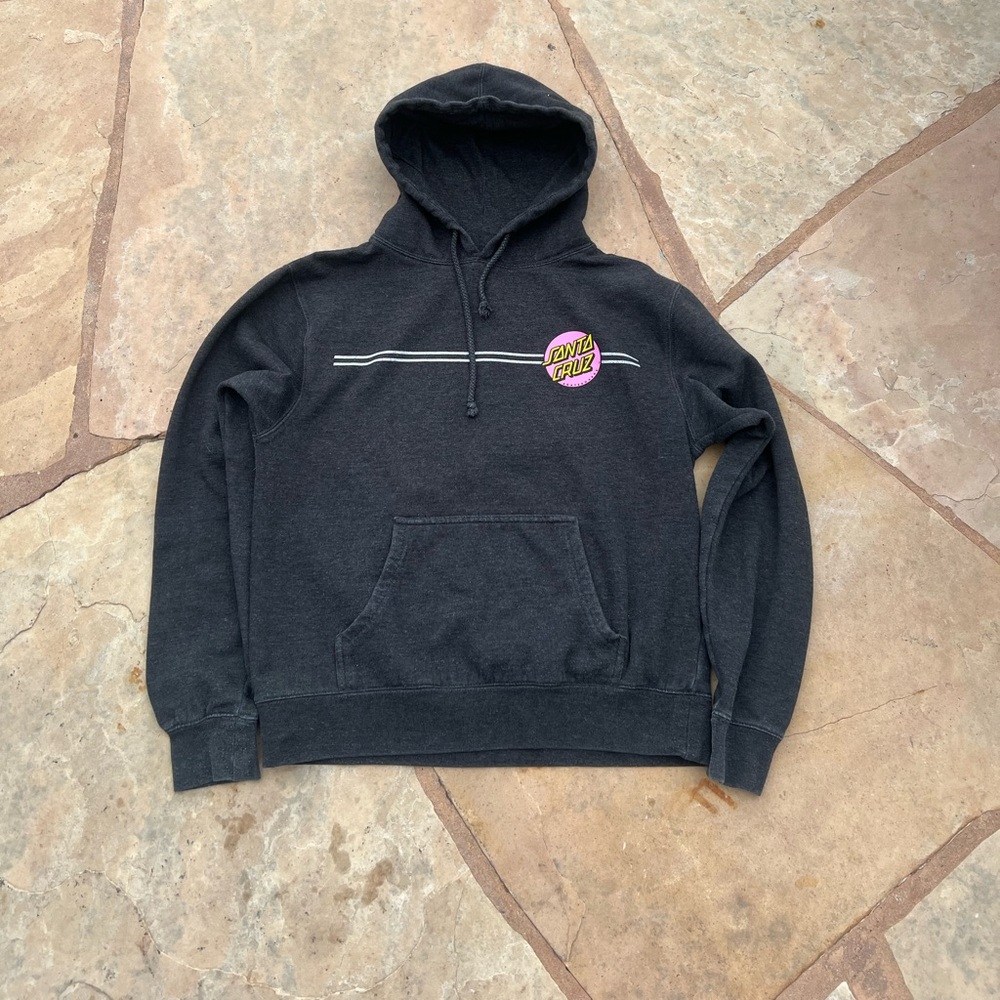 Santa Cruz Skateboards Classic Stripes Pink Hoodie